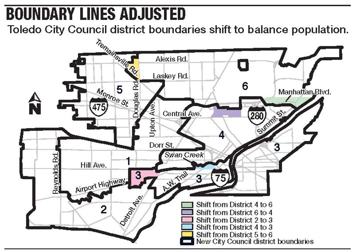 City Of Toledo Zoning Map 8 Precincts Change Toledo City Council Districts | The Blade City Of Toledo Zoning Map 8 Precincts Change Toledo City Council Districts | The Blade