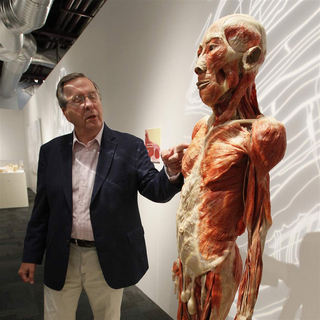 Bodies-Revealed-Dr-Roy-Glover-and-full-standing-skeleton