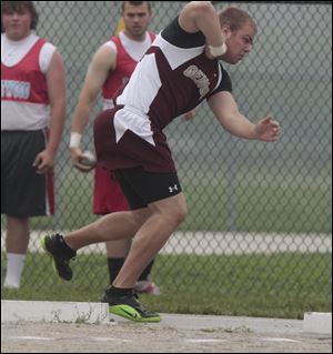 Genoa's Brad Szypka has hopes of winning state titles. His top shot put is 59-10 and his best discus toss is 171-5. The senior has signed to compete at the University of Kentucky.