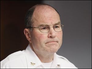 Toledo Police Chief Mike Navarre said he was encouraged that trends which began in 2010 have continued this year.