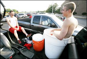 Sandusky Perkins athletes Mike Lococo, left, and Bill Fial, right.