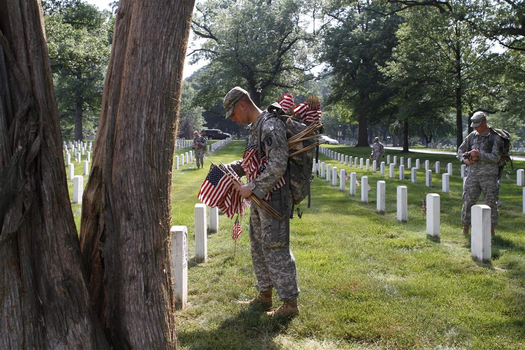 Arlington-Cemetery-military-flags