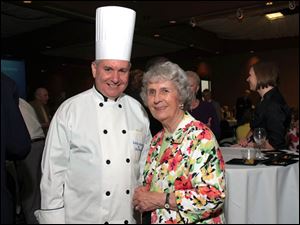 Monsignor Bill Kubacki and Fran Anderson.