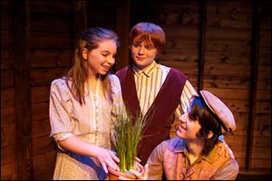 The Rep's production of 'The Secret Garden features Drew Longmore as Mary,  Wesley Parker as Colin, and Pat Miller as Dickon.