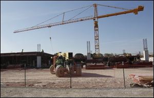 Construction of the casino along Miami Street in East Toledo is nearing the halfway point. It is expected to have about 2,000 slot machines, 60 game tables, a 20-table poker room, and several restaurants. 