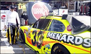 Paul Menard, the son of the improvement store family, will compete in both Nationwide and Sprint Cup events this weekend at Michigan International Speedway. He has started every sprint race over three seasons.