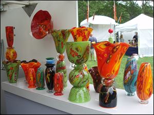 Glass works by Steve Palmer.