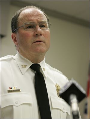 Toledo Police Chief Mike Navarre calls for a task force aimed at getting guns off the streets in the aftermath of eight shootings last weekend.