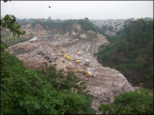 The dump in Zone 3 covers 750 acres. The many dangers include avalanches, when mountains of trash shift, slide, and topple over.