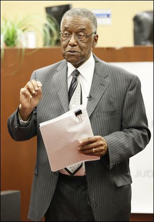 Toledo Municipal Court Judge C. Allen McConnell speaks about the court's amnesty program for those with warrants for property violations. He predicted the court will hold such an amnesty week at least once every four months. The program, which ends Friday, has drawn many calls from violators, the judge said.