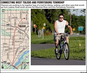 The trail would be for hiking and skating as well as bicycling.