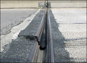 The joint popped out of place Thursday. Permanent repairs will require a future weekend late closure.