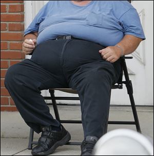 The annual report states that 30.5 percent of adults in Michigan are obese compared to 29.6 percent in Ohio.