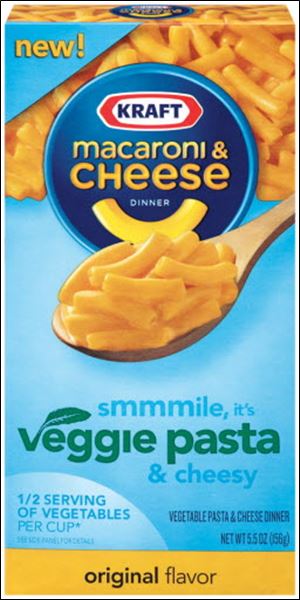 In an effort to ride a renewed interest in healthy eating to fatter profits, Kraft started stocking Kraft Macaroni & Cheese Dinner Veggie Pasta. Every neon-orange cup serving packs a half-serving of cauliflower.