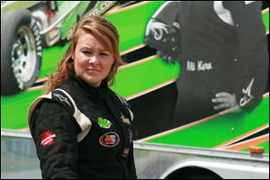 Fremont race car driver Ali Kern will be at Columbus Motor Speedway tomorrow night competing in the Jegs 150 race.