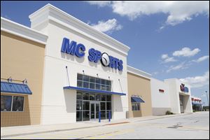 MC Sports has relocated to this storefront on U.S. 20 in Rossford, formerly occupied by Office Depot, from a site nearby. A company executive said the outlet almost doubled its space. 
