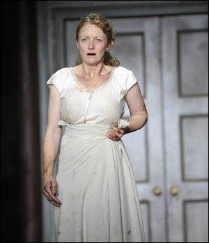 Kelly Hunter as Queen Hermione in 'The Winter's Tale' in New York.