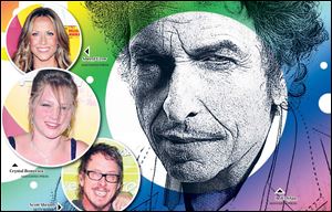 Musicians, from top, Sheryl Crow, Crystal Bowersox, and Scott Shriner share their views on Bob Dylan.