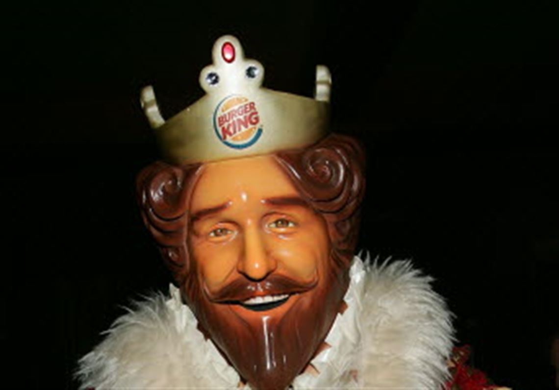 The Burger King mascot stands outside the stadium prior to the News  Photo - Getty Images
