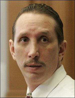Dennis Gould of Lansing appears in Lucas County Common Pleas Court September, 2008.