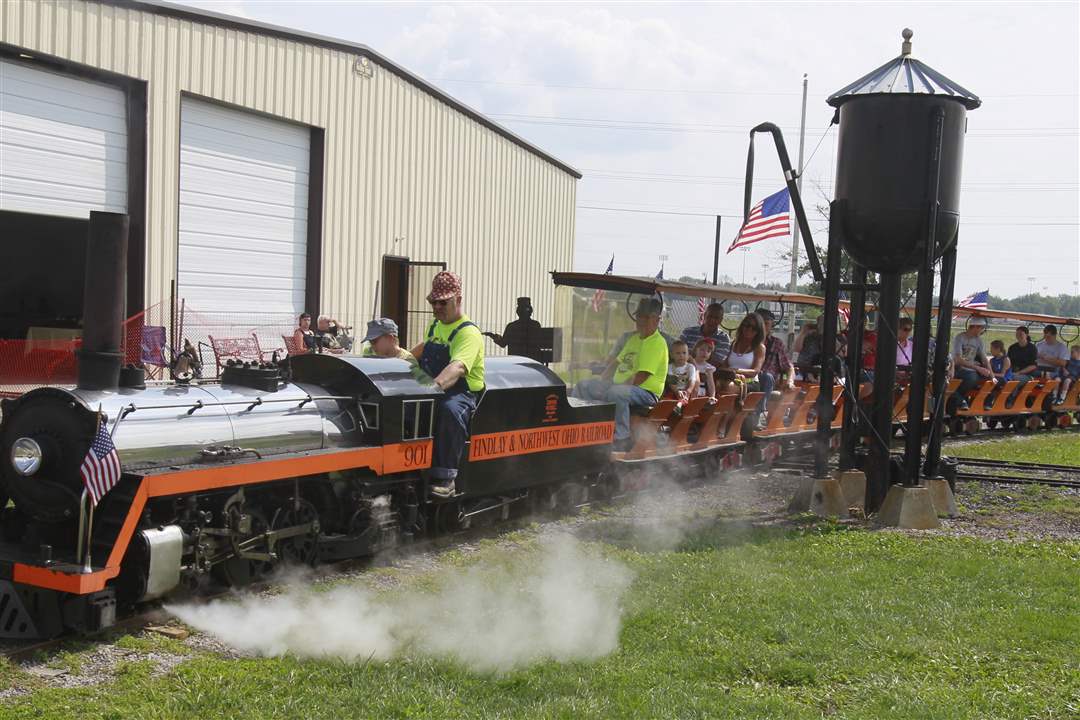 On-the-Town-Findlay-train-group