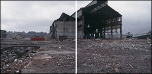 Work by Jeff Brouws, including the diptych photography 'LTV Steel, Cleveland,' is being featured at Owens.