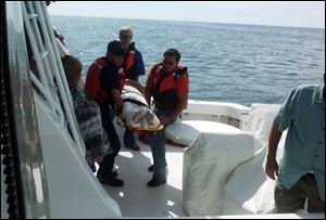 A report blames confusion by a Virginia-based controller for a delay in Michael Trapp's rescue after his plane crashed within sight of the Michigan shoreline.