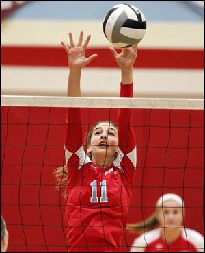Brittney Firsdon has 52 kills and is second on the team with 21 blocks.