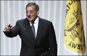 Defense Secretary Leon Panetta addresses the Association of the U.S. Army in Washington on Wednesday.