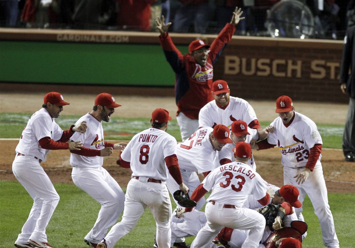 2011 World Series David Freese St. Louis Cardinals Authentic Baseball