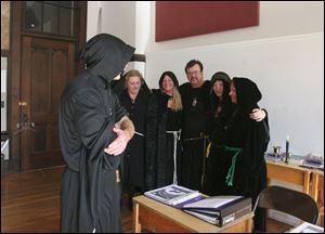 The classroom of the Northern Spirits Coven of Witches at the Collingwood Arts Center. Rick Werner is a leader of the Northern Spirits Coven of Witches, a Wiccan group that is holding a Witches Ball on Saturday.