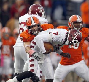 The Falcons, pictured playing against Temple, have a defensive challenge when Northern Illinois visits Doyt Perry Tuesday night.