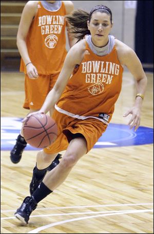 Chrissy Steffen, a preseason All-MAC East selection, is the only returning starter for the Falcons.