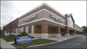 CedarCreek Church under construction in the former Farmer Jack grocery store on Byrne Road in South Toledo.