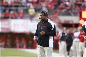 Cardinal Mooney grad Vince Marrow joined Nebraska as a graduate assistant this year, serving as the tight ends coach beside Bo Pelini.