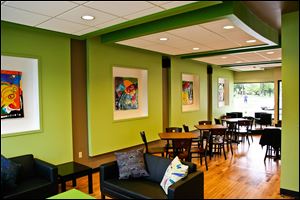 Plate 21 restaurant  in South Toledo, owned by Sandy Spang, designed by M2 Design Services Ltd. of Maumee.