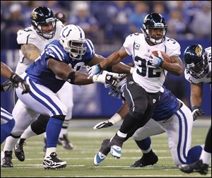 The Jaguars' Maurice Jones-Drew is second in the AFC with 854 yards rushing. The Browns are giving up 142.8 yards per game.