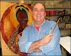 Brother Mickey O'Neill McGrath is to lead 'At the Name of Jesus: Advent Saints and Stories' at Trinity Episcopal Church. He has been commissioned to create art for Catholic parishes and universities. 