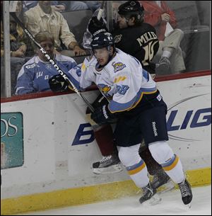 A rookie this season for Toledo, David Toews is fifth on the team in scoring with seven points.