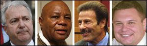 Republican George Sarantou, left will run for recorder and will face either Phil Copeland, Jame Seaman, or Kevin Eff, who are squaring off int he Democratic primary.