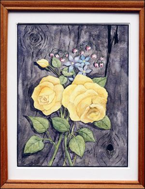 A colored pencil piece made by a prisoner named M. Hart in The  Federal Public Defender's office.