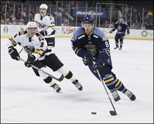 Gleason Fournier has played in 27 games for the Walleye this season, second most on the team. The defenseman has nine assists and two goals for Toledo. The Canadian native was initially a fan of Montreal as a child, but grew to love the Detroit Red Wings and was excited when they took him in the third round of the 2009 NHL draft.