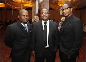 Marcus Frazier, from left, Joshua Peterson, and Joe Peterson.