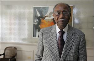 Frank Goldie, 92, grew up in the ‘Out Stickney’ community in North Toledo, an area where many blacks moving from the South settled.