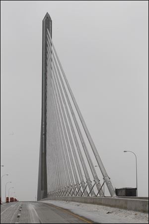 The suspect grout is packed into bundles of steel cables that compress the bridge’s concrete deck sections together.