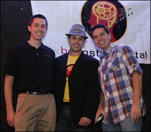 BeInstrumental executive director John Mackewich, director Jeffrey Green, and John Mangas, at the Name That Tune event.