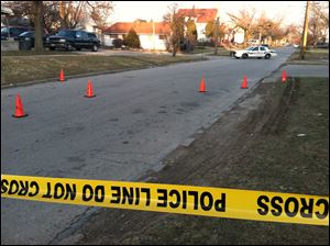 Scene of a shooting at Stickney and Bronson avenues.