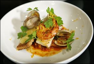 Spicy BouilliaBlais, a heart-healthy dish created by Richard Blais for Campbell's AdDress Your Heart Cooking Challenge.