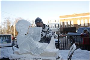 Ice sculptors will compete on the streets of downtown Perrysburg Friday and Saturday during Winterfest.