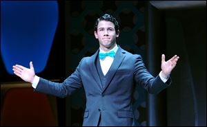 Nick Jonas attends the curtain call of Nick Jonas' debut in 